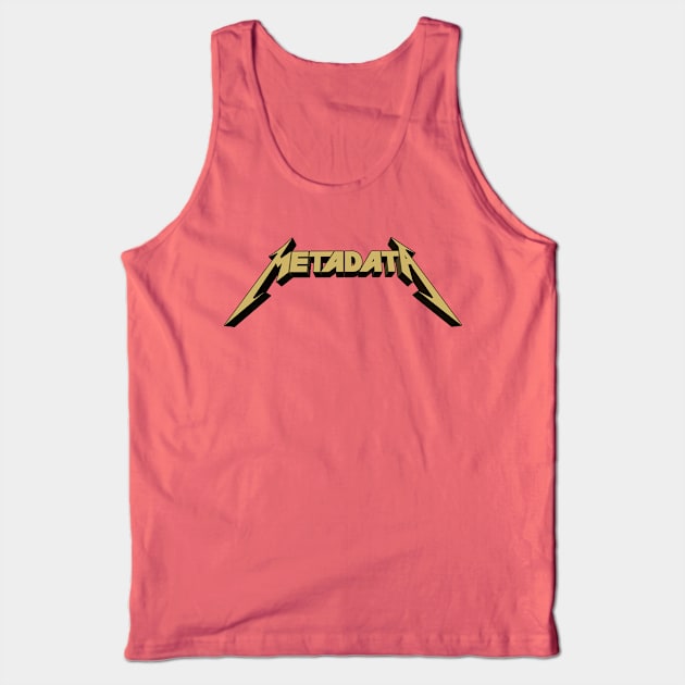 Metadata Gold Tank Top by Rowdy Designs